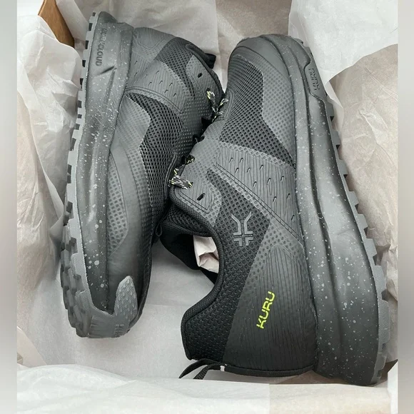 KURU ATOM Trail Shoes - Black and Green